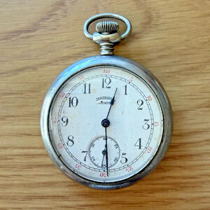 Antique Ingersoll Junior Pocket Watch 28873504 New York USA Parts/Repair